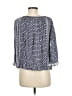 Liza Byrd 100% Polyester Blue 3/4 Sleeve Blouse Size M - photo 2