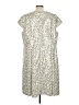 Calvin Klein Metallic Silver Tan Cocktail Dress Size M (estimated) - photo 2