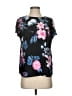 CeCe 100% Polyester Black Short Sleeve Blouse Size S - photo 1