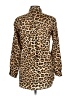 Zara Animal Print Brown Long Sleeve Blouse Size M - photo 2