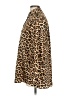 Zara Animal Print Brown Long Sleeve Blouse Size M - photo 5