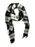 Assorted Brands 100% Polyester Plaid Black Scarf One size - photo 1