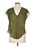 Assorted Brands 100% Viscose Green Short Sleeve Blouse Size M (estimated) - photo 1
