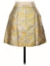 Christopher Kane Paisley Yellow Formal Skirt Size 10 - photo 2