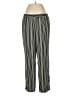 Chico's Stripes Silver Casual Pants Size Med (1.5) - photo 1