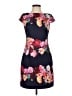 Vince Camuto Floral Black Casual Dress Size 2 - photo 1