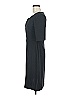 Connected Apparel Solid Black Casual Dress Size 8 - photo 5
