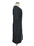 Connected Apparel Solid Black Casual Dress Size 8 - photo 4