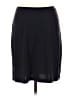Merona 100% Polyester Solid Black Casual Skirt Size M - photo 2