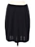 Merona 100% Polyester Solid Black Casual Skirt Size M - photo 1