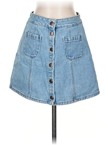 Melville Denim Skirt (view 1)