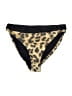 PilyQ Animal Print Gold Swimsuit Bottoms Size L - photo 1