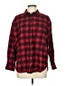 Gap 100% Cotton Plaid Red Long Sleeve Button-Down Shirt Size M - photo 1