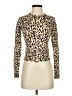 Twenty One Animal Print Tan Turtleneck Sweater Size S - photo 1