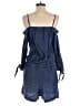 Splendid 100% Tencel Solid Blue Romper Size S - photo 2