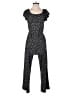Chenault Polka Dots Black Jumpsuit Size 12 - photo 1