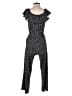 Chenault Polka Dots Black Jumpsuit Size 12 - photo 2
