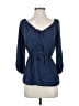Shoshanna Blue 3/4 Sleeve Blouse Size 0 - photo 1