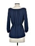 Shoshanna Blue 3/4 Sleeve Blouse Size 0 - photo 2