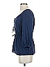 Shoshanna Blue 3/4 Sleeve Blouse Size 0 - photo 5