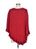 Karen Scott 100% Acrylic Red Poncho Size Lg - XL Petite - photo 2
