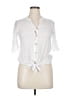 Always Indigo White Short Sleeve Blouse Size XL - photo 1