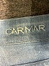 Carmar 100% Cotton Chevron-herringbone Blue Denim Shorts Size 24 waist - photo 3