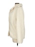 Max Studio 100% Polyester Solid Ivory Faux Fur Jacket Size M - photo 5