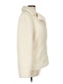 Max Studio 100% Polyester Solid Ivory Faux Fur Jacket Size M - photo 4