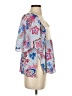 Zara Blue Short Sleeve Blouse Size XS - photo 4