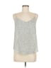 Mine 100% Polyester Silver Sleeveless Top Size M - photo 1