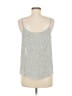Mine 100% Polyester Silver Sleeveless Top Size M - photo 2