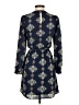 Express 100% Polyester Paisley Blue Casual Dress Size XS - photo 2