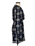 Express 100% Polyester Paisley Blue Casual Dress Size XS - photo 4