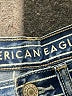 American Eagle Outfitters 100% Cotton Stripes Blue Jeans Size 00 - photo 6