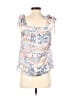 THML 100% Polyester Blue Sleeveless Blouse Size XS - photo 2