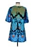 Tyche 100% Polyester Print Blue Casual Dress Size M - photo 2