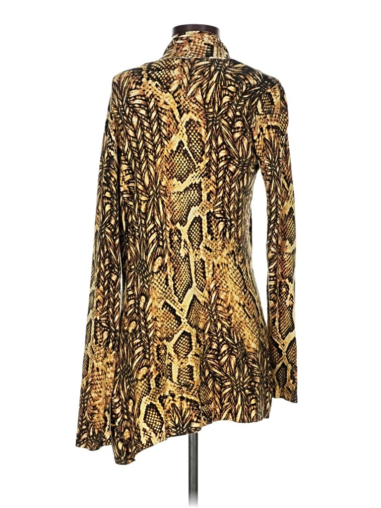 Pre-owned Alberto Makali Long Sleeve Blouse In Gold