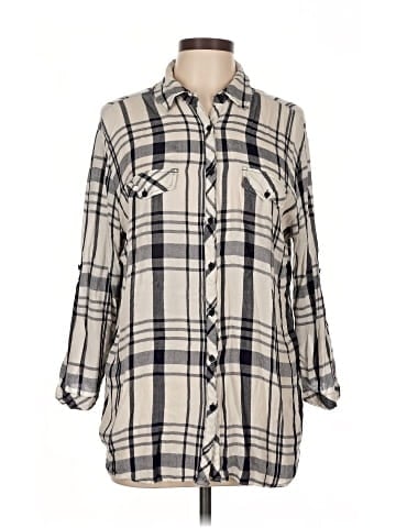 Hester & Orchard 3/4 Sleeve Button-Down Shirt (view 1)