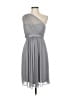 David's Bridal 100% Polyester Gray Cocktail Dress Size 8 - photo 1