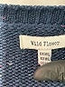 Wild Flower 100% Acrylic Stars Blue Pullover Sweater Size Sm - Med - photo 7