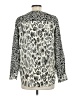 Derek Lam Animal Print Ivory Long Sleeve Silk Top Size 10 - photo 2