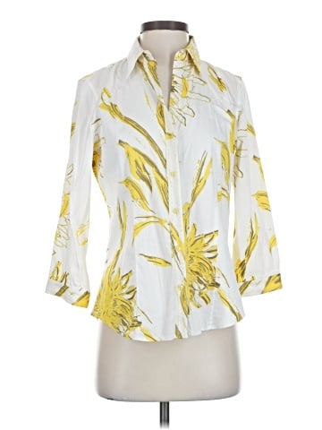 PaperWhite 3/4 Sleeve Blouse (view 1)