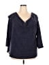 Lane Bryant Blue Pullover Sweater Size 22 - 24 Plus - photo 1