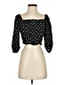 Zara Black 3/4 Sleeve Blouse Size S - photo 1