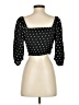 Zara Black 3/4 Sleeve Blouse Size S - photo 2