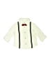 First Impressions Ivory Long Sleeve Button-Down Shirt Size 3-6 mo - photo 1