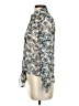Banana Republic 100% Polyester Gray Long Sleeve Blouse Size 0 - photo 5