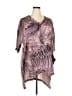 Melissa McCarthy Seven7 100% Polyester Purple Short Sleeve Blouse Size 2X - photo 1