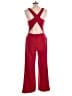 Crystal Sky Solid Red Jumpsuit Size L - photo 2